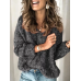 Casual Women V  Neck Long Sleeve Sweaters