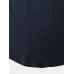 Text Print Round Neeck Navy Short Sleeve T  Shirts With Pocket