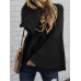 Women Autumn Knitted Bell Sleeve Casual Pullover Sweaters