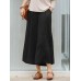 100  Cotton Solid Casual Loose Ninth Pleated Pants for Women