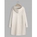 Women Casual Solid Color Hooded Cardigans