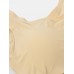 Plus Size Women Seamless Wireless Solid Color Ice Silk T  Shirt Bra